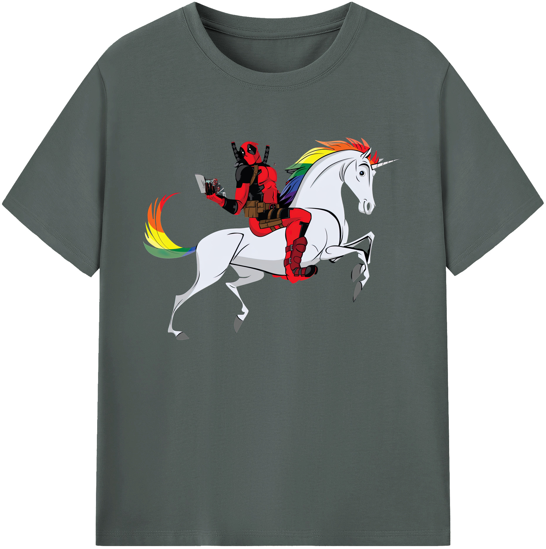 （画像用） Deadpool デッドプール 綿100％ メンズ半袖Tシャツ｜肌触りやわらか＆通気性